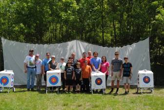 Scouts help build YMCA's archery range