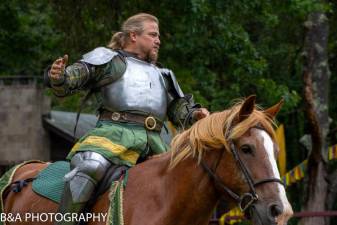 Sir Ulrick is among the knights at the Sparta New Jersey Renaissance Festival. (Photos by B&amp;A Photography)