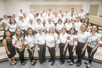 The Franklin Band right before a performance in 2019.