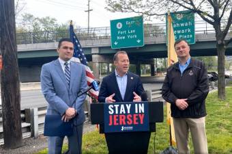 Gottheimer announcing a new Stay in Jersey campaign