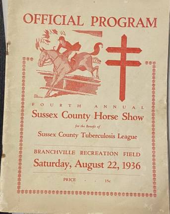 The 1936 Sussex County Horse Show Program