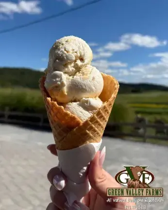 <b>Ice cream from Green Valley Farms</b>