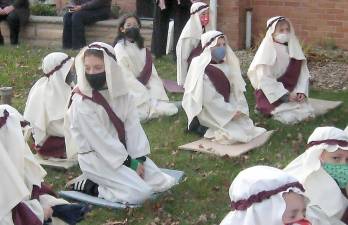 Shepherds receive their instructions (Photo by Janet Redyke)