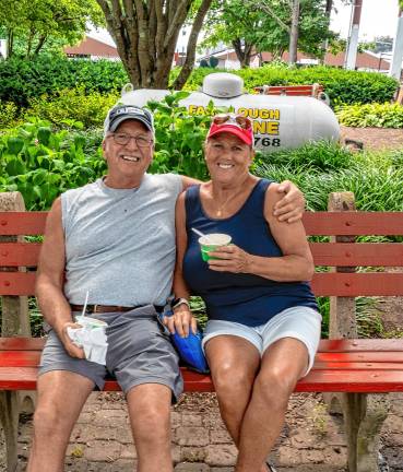 <b>Cathy and Jeffrey Krohn on Tuesday, Aug. 5. (Photo by Nancy Madacsi)</b>