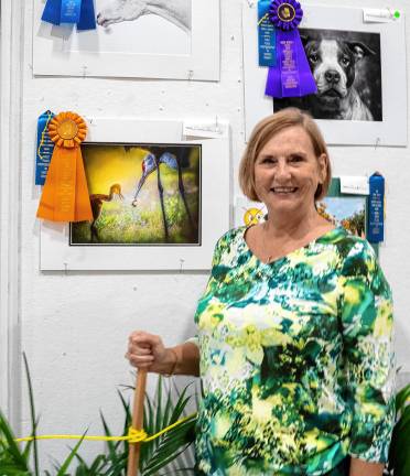 <b>Diane Brunovsky, winner of Creative Art Photography Award. (Photo by Nancy Madacsi)</b>