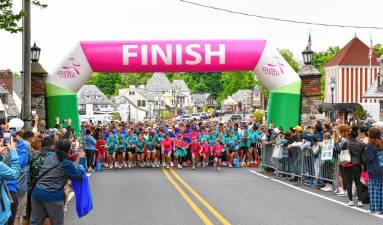 Nearly 1,000 people participated in the 25th Girls on the Run New Jersey North 5K on Saturday, May 18 in Sparta. (Photo by Maria Kovic)