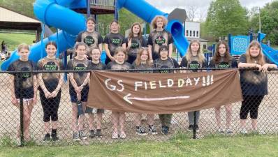 The Cadettes are ready to begin Field Day!