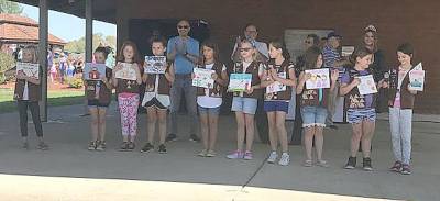 Brownie Troop 96740 shows off all the things about Hardyston they enjoy during Hardyston Day 2019
