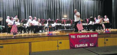 The Franklin band performs.