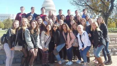Members of the Wallkill Valley Regional High School chapter of Future Business Leaders of America (FBLA) and the NJ FBLA State Officer team took in the sites while attending the National Fall Leadership Conference in Washington, DC including the Nation’s Capitol.