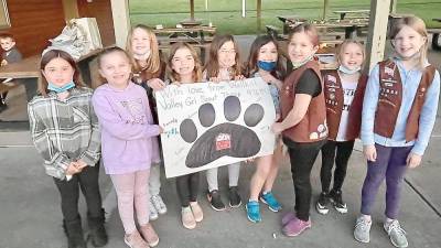 Wallkill Valley Girl Scouts collect donations for homeless animals