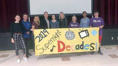 Pictured from left: President Riley Cunniffe, Vice President John Spadora, Community Service Vice President Danielle Fetzner, March of Dimes Ambassadors Dominick and Tina Alberto, March of Dimes Community Director Mrs. JoAnn Bartoli, Community Service Vice President Madison Gunderman, Treasurer Dharmil Bhavsar, and Membership Vice President Ricky Limon.