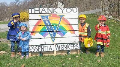 Vernon kids thank essential workers