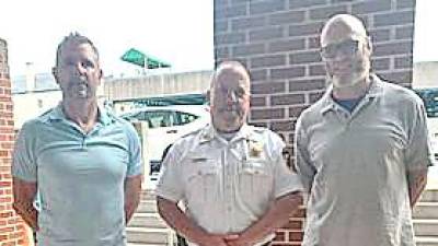 L-R: Lieutenant Derek Nerlinger, Sheriff Michael F. Strada, and Sheriff’s Corporal Robert Jacoby.
