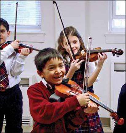 Concert opens with strings performance