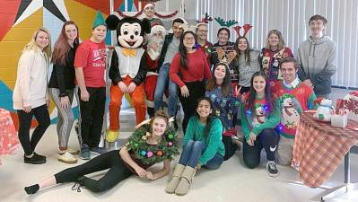 Wallkill Valley FBLA members hosted Breakfast with Santa on Dec. 7. The community children were visited by Santa, his elves, and Mickey and Minnie Mouse.