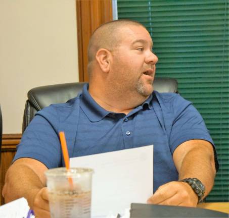 PHOTO BY VERA OLINSKI Councilman Robert McGuire says he does not trust the state during council discussion.