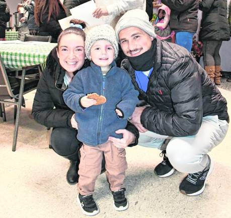 Catherine, Jack and Michael Conte of Franklin are shown.