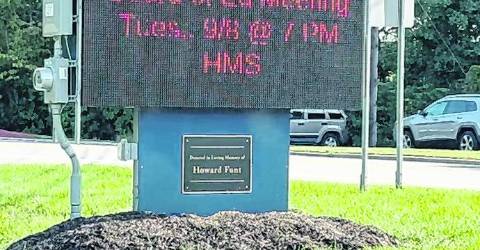 New electronic sign, superintendent mark new school year in Hardyston