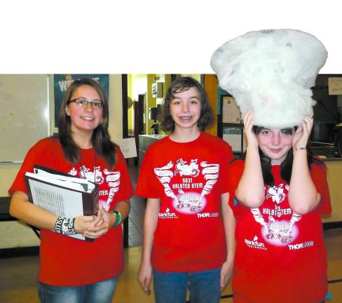 Photos by Don Carswell Halsted students Caitlin Bailey, Bridget Guziewicz and Kayla Kawaihae.