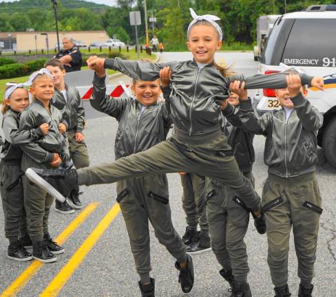Ziegler Dance Centre dancers practice before their demonstration.