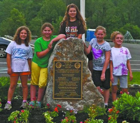 Pictured from left, Megan Esposito of Troop 94664, Gianna Rimli, Jessica Haig, Ashley McLean and Samantha Milfort are shown.