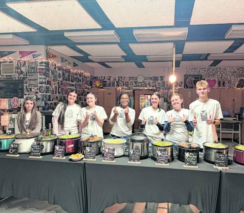 Holly Carpentier, Alyssa Roccisano, Ashley Caraccio, Makayla Cherry, Hailey Phillips, Destiny Cerracchio, Michael Gibson are shown.