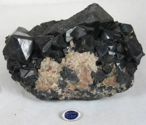 A Franklinite specimen in the American Museum of Natural Science.