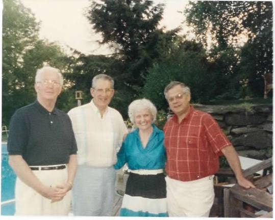Original partners are, from left: Frank Dolan, Albert Trapasso, Pat Follette (secretary) and Sanford Hollander.