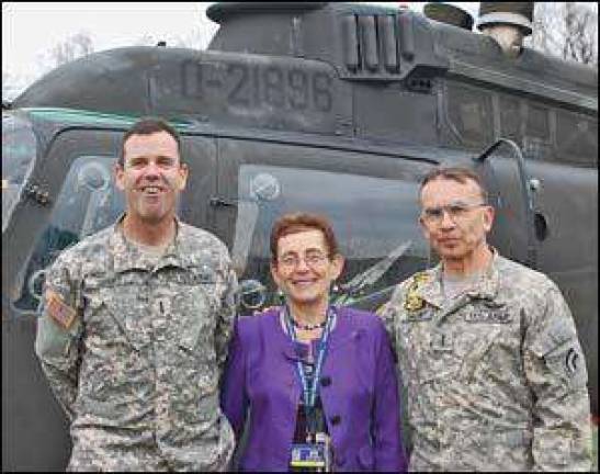 Helicopter at school