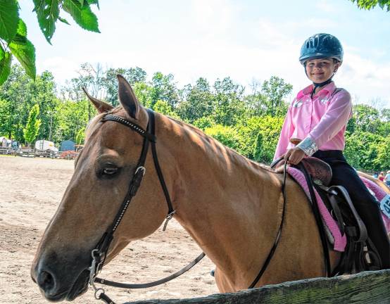 <b>Lexi Sherwood on Lucy on Saturday, Aug. 2. (Photo by Nancy Madacsi)</b>