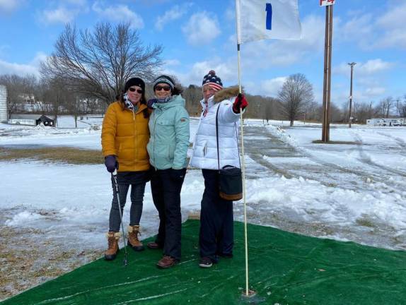 Cathleen Metzgar, Jennifer Lippencott and Amy Orben at a recent Chili Open at the Sussex County Fairgrounds. (Photo provided)