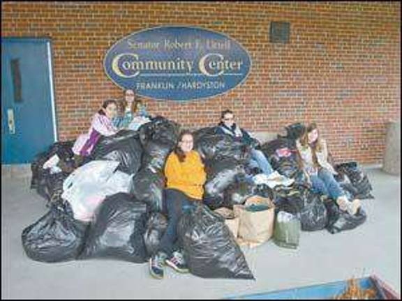 Scouts collection to help campers