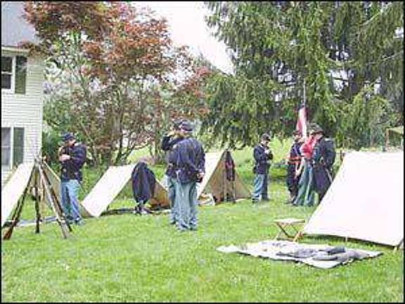 See what the Civil War encampments were like