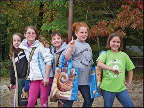 Scouts study the environment