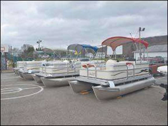 Watercraft on the court