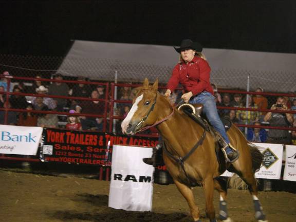 Pro Rodeo cowgirl Joylynn Leech of Wantage.