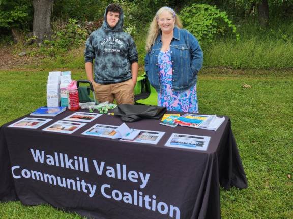 Gabe Villagomez and Rebecca Dorney represent the Wallkill Valley Community Coalition.