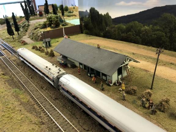 This is a model of the Sparta Train Station built by Dave Rutan.