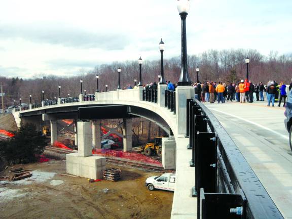 Photo by Scott Baker Sussex County's newest bridge, spanning North Church Road over the Franklin Viaduct.