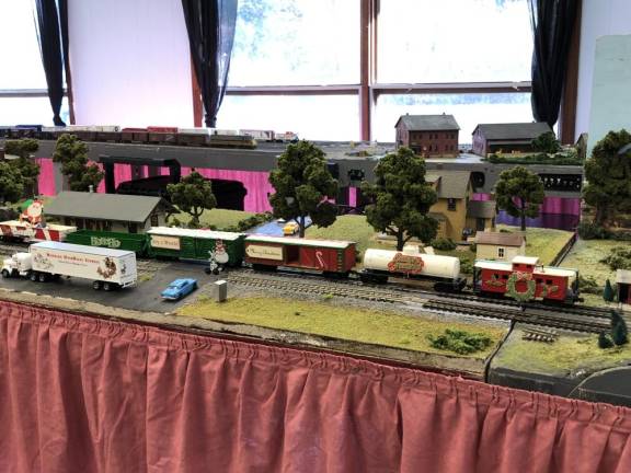 Model trains on display today