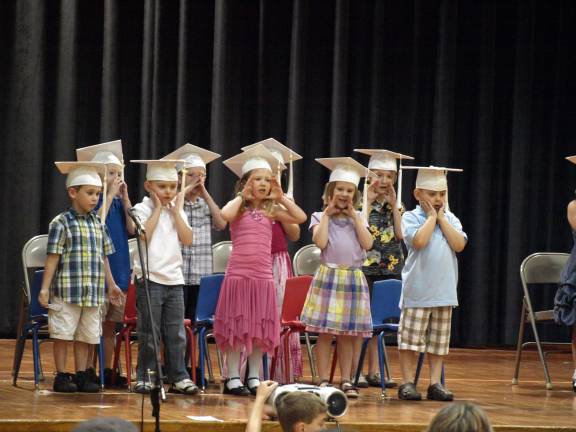 The Ogdensburg School 2012 kindergarten graduates perform 'We Have Graduation.'
