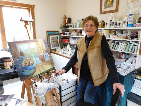 Sussex County artist Carol Decker is creating a painting to raise funds for Project Self-Sufficiency.