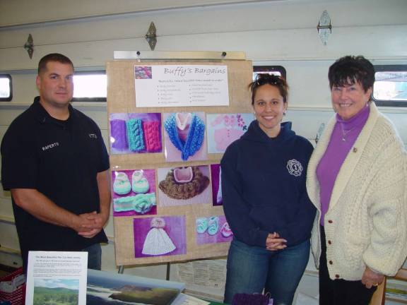 Vernon Township Fire Department’s Craft &amp; Vendor Fair co-chairpersons Heather Gensinger and Jimmy Raperto celebrate the success of the 4th Annual Fair with event vendor Buffy Whiting.