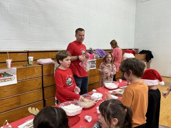 Milk and cookies with Santa