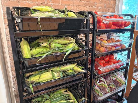 Much of the produce comes from partnerships with local farms.