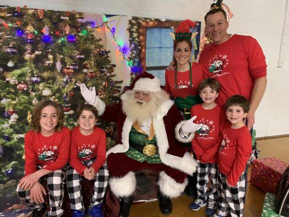 Milk and cookies with Santa