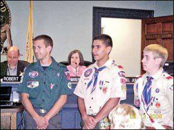Eagle Scouts honored
