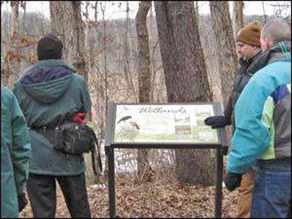 Brave hikers set out to see wood ducks