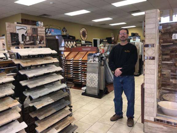 PHOTOS BY LAURIE GORDONCraig Kellstrom at his Set-n-Stone showroom.